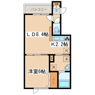 アクアガーデン【2階】の間取り