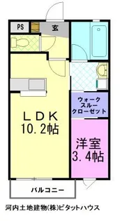 ブランクロス 7【2階】の間取り