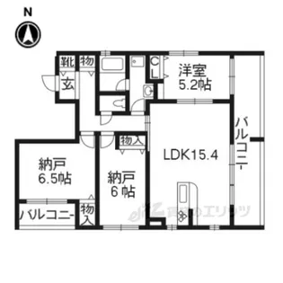 グラシア高倉【4階】の間取り