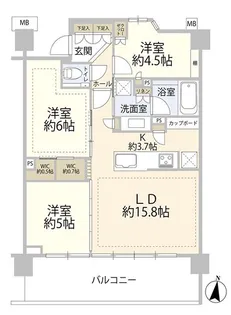 パークシティ高田馬場【2階】の間取り