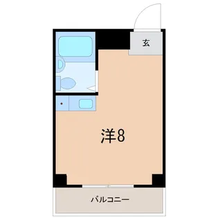 リバーハイツ【4階】の間取り