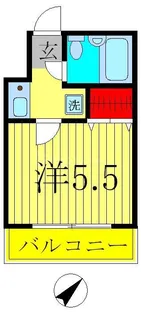 ブルーガーデンA・K【1階】の間取り