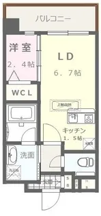 ヴィラージュ県庁前参番館【5階】の間取り
