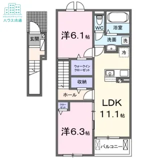 アクア プラ長田II【2階】の間取り