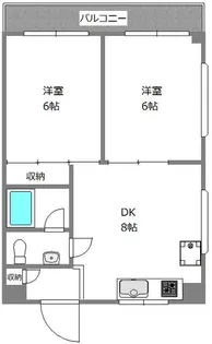 フォートパレスハシモト パートII【2階】の間取り