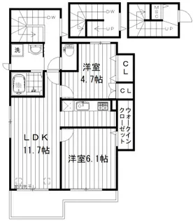 メゾングレース南長崎【3階】の間取り