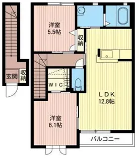 パルティールA棟【2階】の間取り