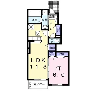 クレールIII【1階】の間取り