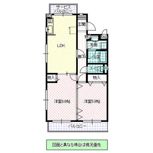 フォーライフヴィラ五軒町【3階】の間取り