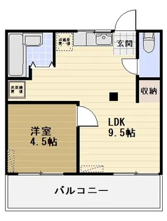 松葉ハイツ【1階】の間取り