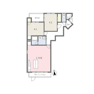 ブルク中央【3階】の間取り
