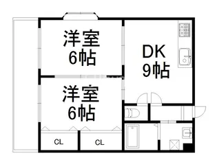 ヴェルナ西京極【2階】の間取り