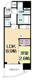 セレニテ福島アリア【3階】の間取り