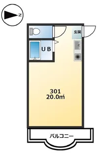 三景マンション【3階】の間取り