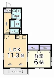 グランソレーユ【3階】の間取り