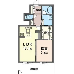 ブルーポピー【1階】の間取り