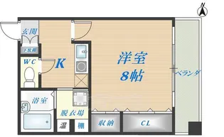 プライムハウス・ケイ【8階】の間取り
