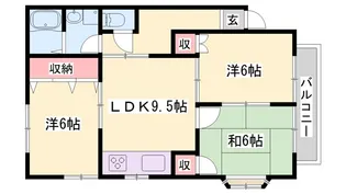 レジデンス御茶屋【2階】の間取り