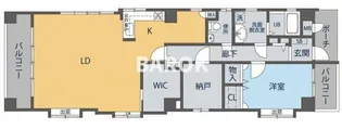 グレースメゾン六本松【6階】の間取り