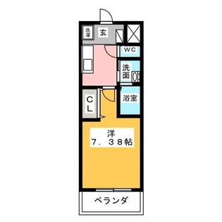 マリオン城西【5階】の間取り