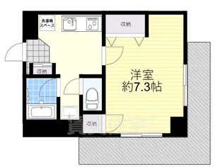 エステート茨木駅前【5階】の間取り