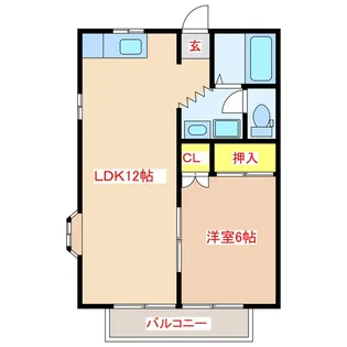 フレンズK【2階】の間取り