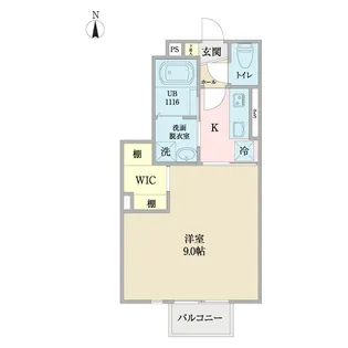 anyre高砂II【1階】の間取り