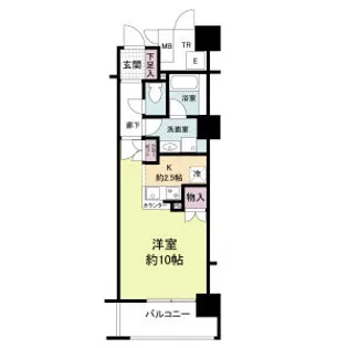 エル セレーノ上本町レジデンス【9階】の間取り