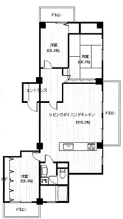 中野パークハウス【10階】の間取り
