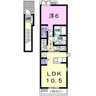 メゾン美園【2階】の間取り
