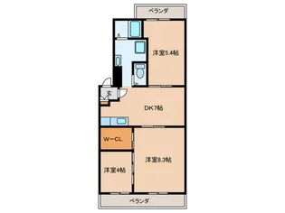リトルタウン福塚【4階】の間取り