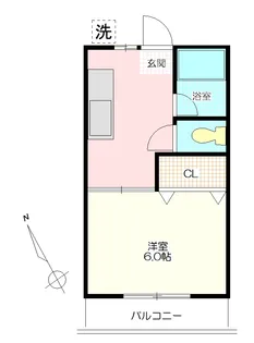 第2田辺コーポ【2階】の間取り
