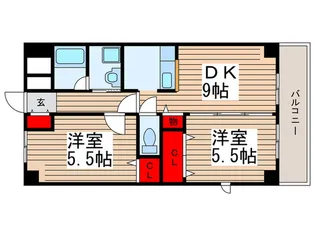 グレースコート妙典【4階】の間取り