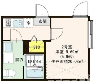 クレールゾン千住大橋【3階】の間取り