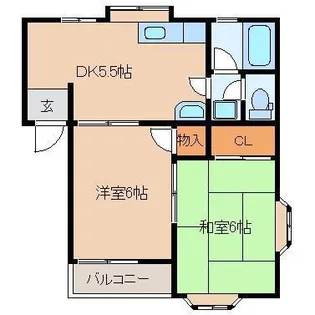 コーポアイ・エム【2階】の間取り