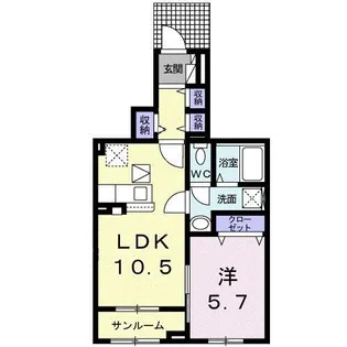 プロムナード【1階】の間取り