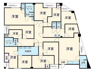 リバティーハイツ【3階】の間取り