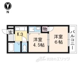 オクトピア御池【5階】の間取り