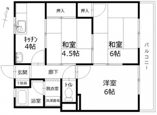 コーポ洋光【2階】の間取り