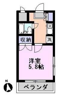 パシフィークII【3階】の間取り