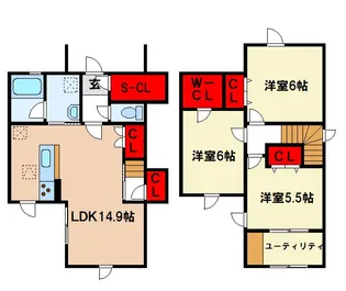 ミモザIIの間取り
