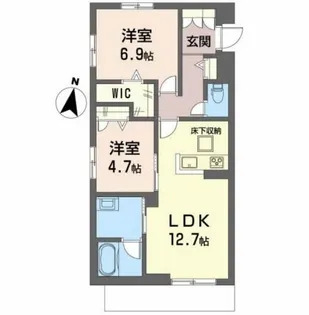 アインス【1階】の間取り