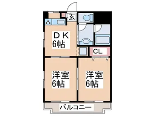 グレイスムラタII【4階】の間取り