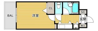 メゾンクレール大濠【2階】の間取り