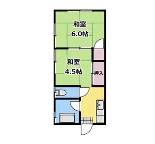遠藤荘【2階】の間取り
