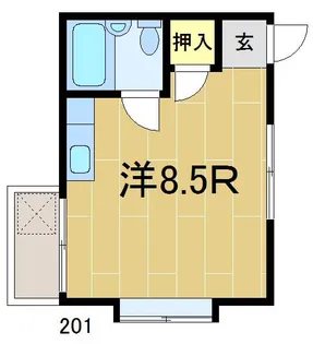 宮野ハイツ【2階】の間取り