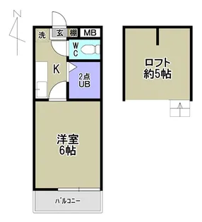 ハイツSHIOZAKI【2階】の間取り