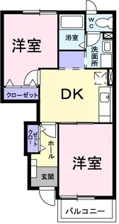 シャルマン・アビテA【1階】の間取り