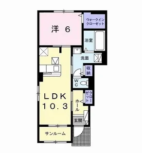 メゾン ノース ショアII【1階】の間取り