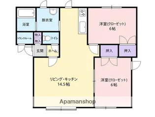 ブリック・トワ【1階】の間取り